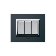 Serie ALLUMIA con placca Vera alluminio antracite spazzolato