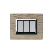 Serie ALLUMIA con placca Vera rovere sbiancato