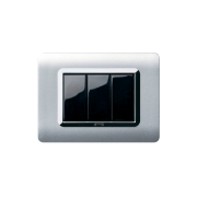 Serie LIFE con placca Tecnopolimero bianco RAL 9010