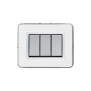 Serie ALLUMIA con placca Personal bianco lucido RAL 9010