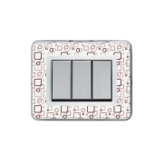 Serie ALLUMIA con placca Personal trasparente personalizzabile (da assemblare)