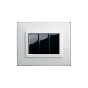 Serie LIFE con placca Vera bianco finitura lucida