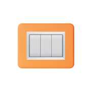 Serie DOMUS con placca Personal arancione brillante