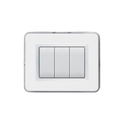 Serie DOMUS con placca Personal bianco lucido RAL 9010