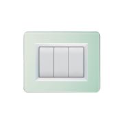 Serie DOMUS con placca Personal celeste