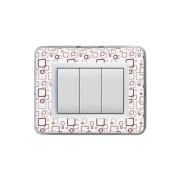 Serie DOMUS con placca Personal trasparente personalizzabile (da assemblare)