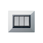 Serie ALLUMIA con placca Zama argento opaco