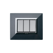 Serie ALLUMIA con placca Zama grigio scuro metallizzato