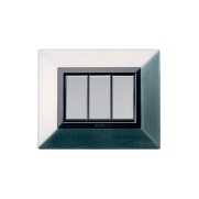 Serie ALLUMIA con placca Zama nichel spazzolato